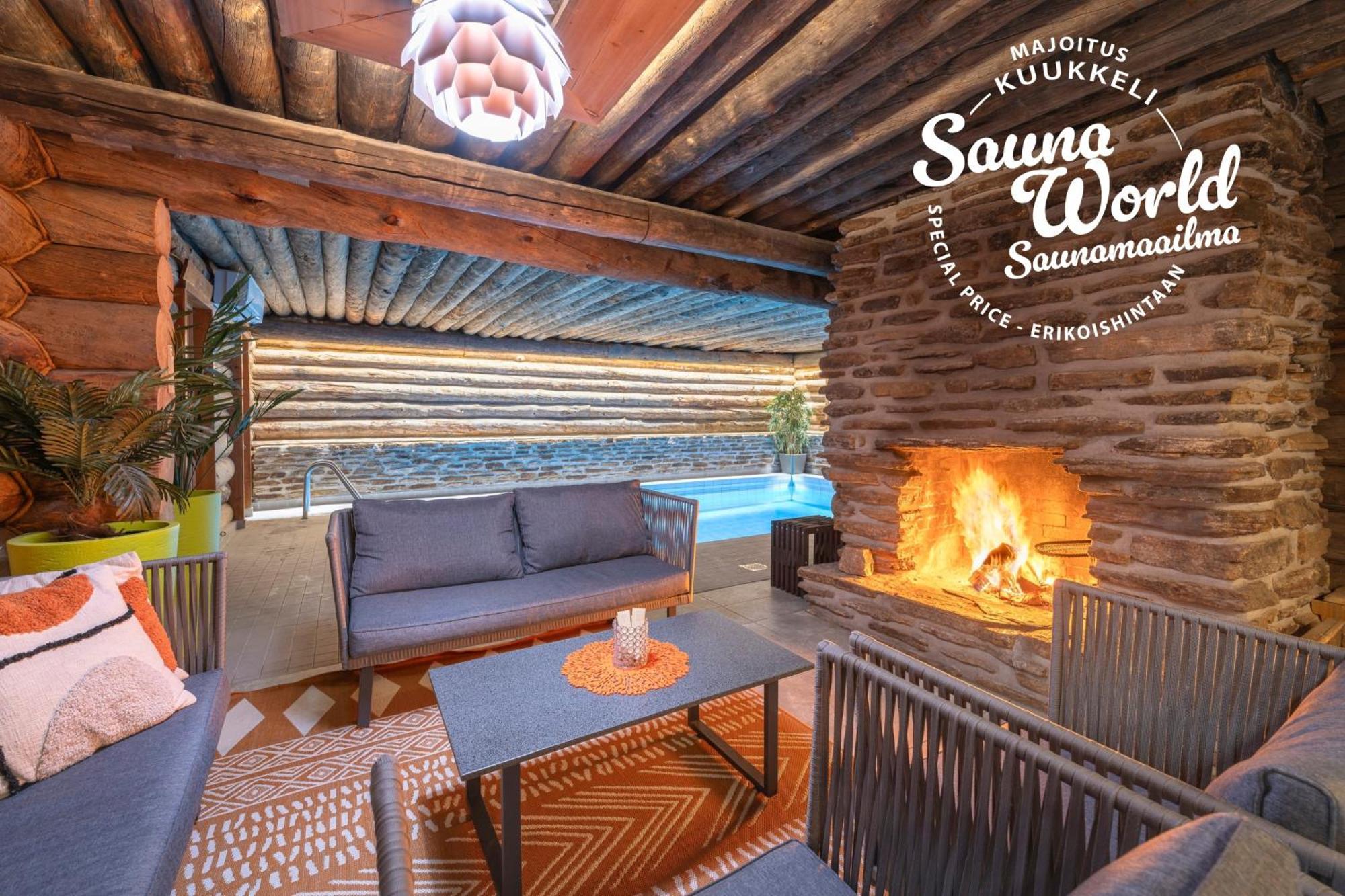 Kuukkeli Log Houses Teerenpesae - Premium Suite A48 Saariselkä Eksteriør billede