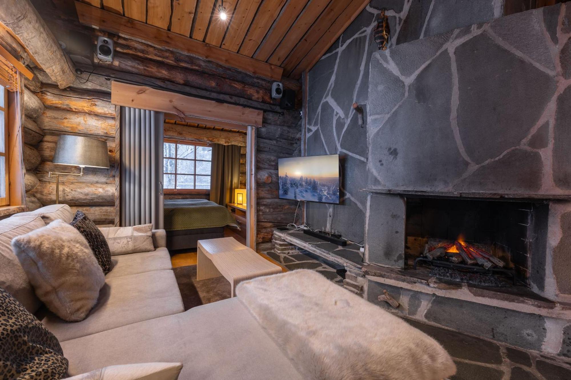 Kuukkeli Log Houses Teerenpesae - Premium Suite A48 Saariselkä Eksteriør billede